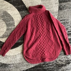 Wind River Cotton Blend Cable-knit Sweater Size S